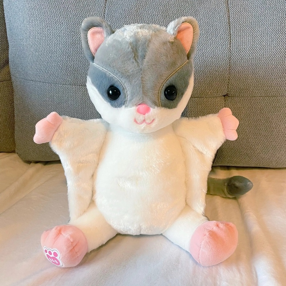 Build-A-Bear Sugar Glider Rare + Mesh Clear Bear Carrier